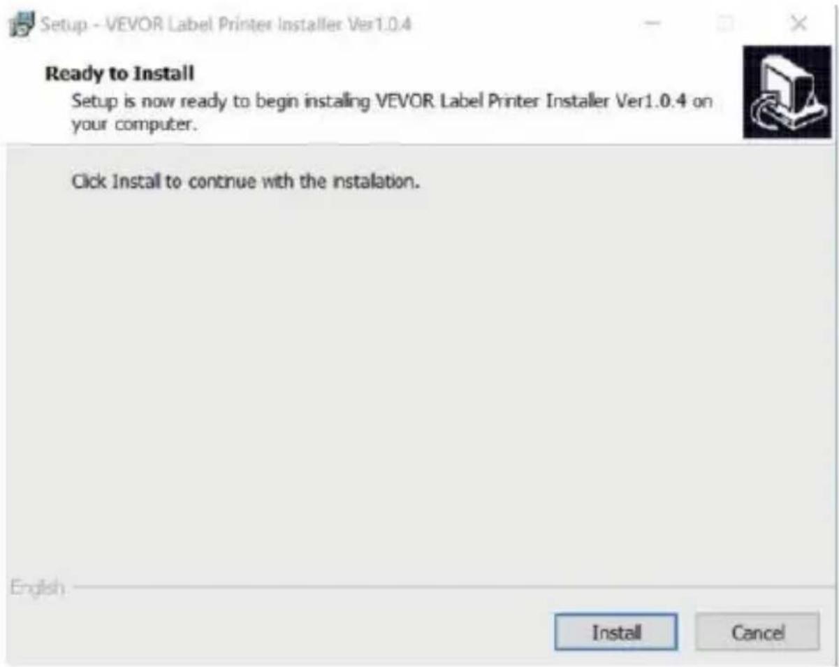 Vevor Y486 - Kierowca Instalacja dla systemu Windows - 1