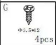 Vevor XYFG-01 - PARTS LIST - 60