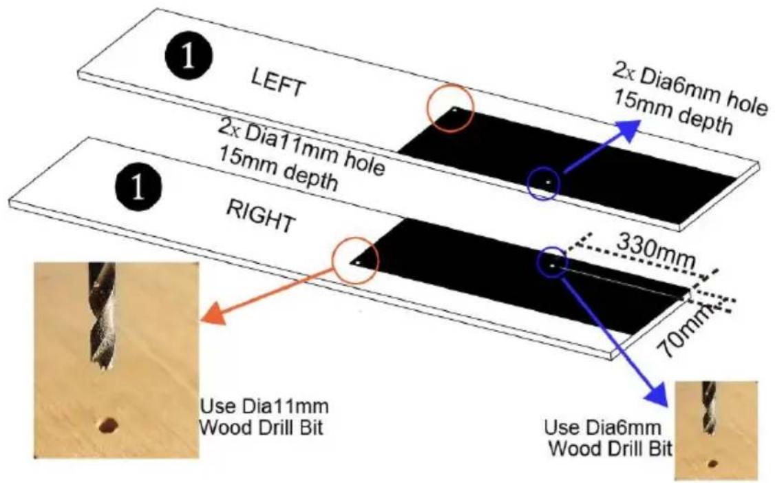 Vevor YFHVQN246 - Step1: Make the cabinet - 1