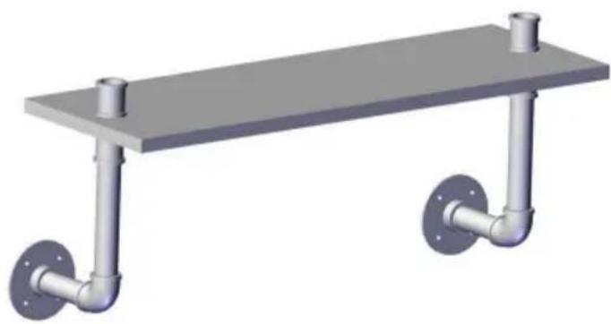 Vevor WPSR-XM008 - FIJAR ESTANTES PARA TUBERÍAS A LA PARED - 3