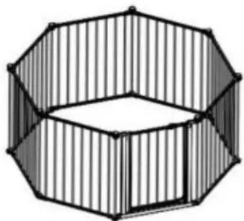 Vevor YFB1001W - Option B: Gate Frames Can Be Installed As A Fence - 5