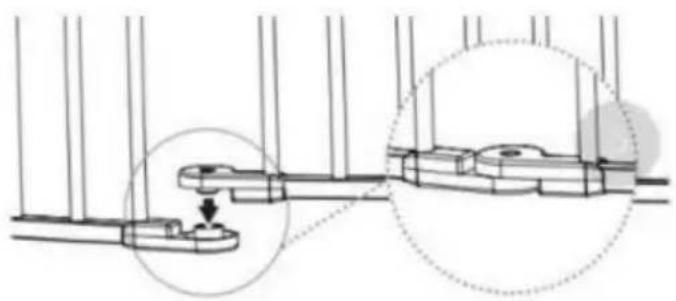 Vevor YFB1001W - Option B: Torrahmen können als Zaun installiert werden 1. Klappen - 2