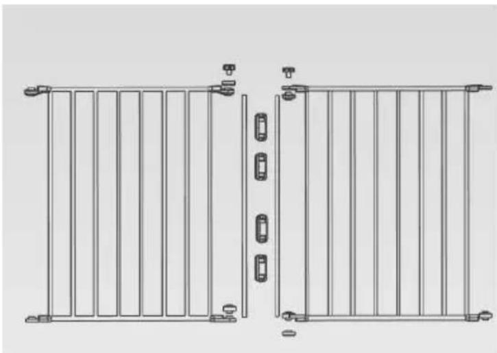 Vevor YFB1001W - Option B: Gate Frames Can Be Installed As A Fence - 1