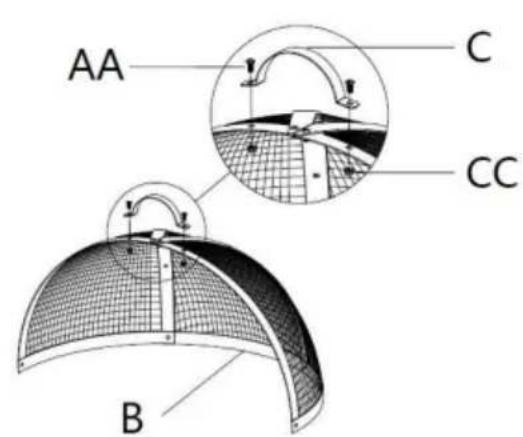 Vevor YCSR-10001-40 - COPERTURA ANELLO FUOCO - 1