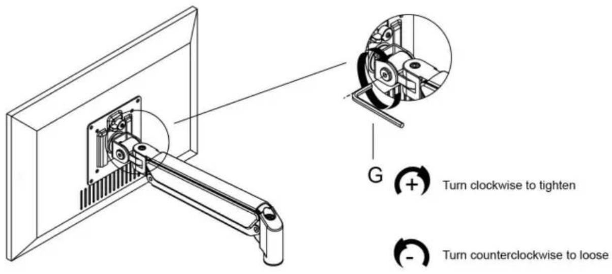 Vevor ZD200 - Case 2: Monitor/Arm pops up (after install your monitor) - 2