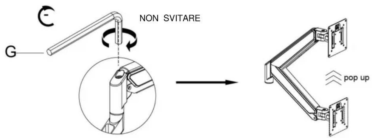 Vevor ZD200 - Case 2: Monitor/Arm pops up (after install your monitor) - 1