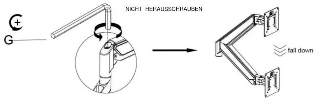 Vevor ZD200 - Case 1: Monitor/Arm fall down (after install your monitor) - 1
