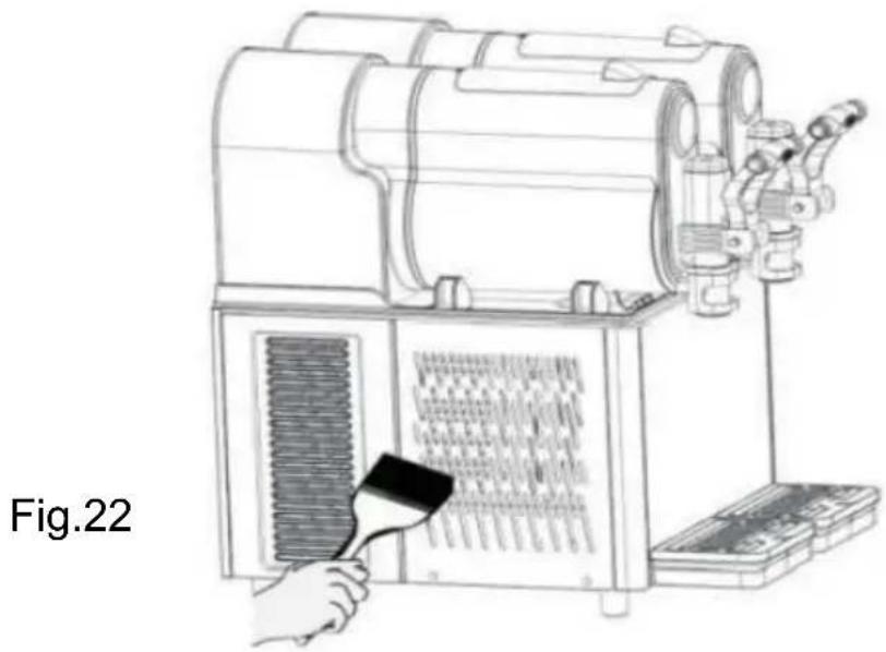 Vevor XRJ3LX1 - Cleaning condenser of two-bowl slush machine - 1