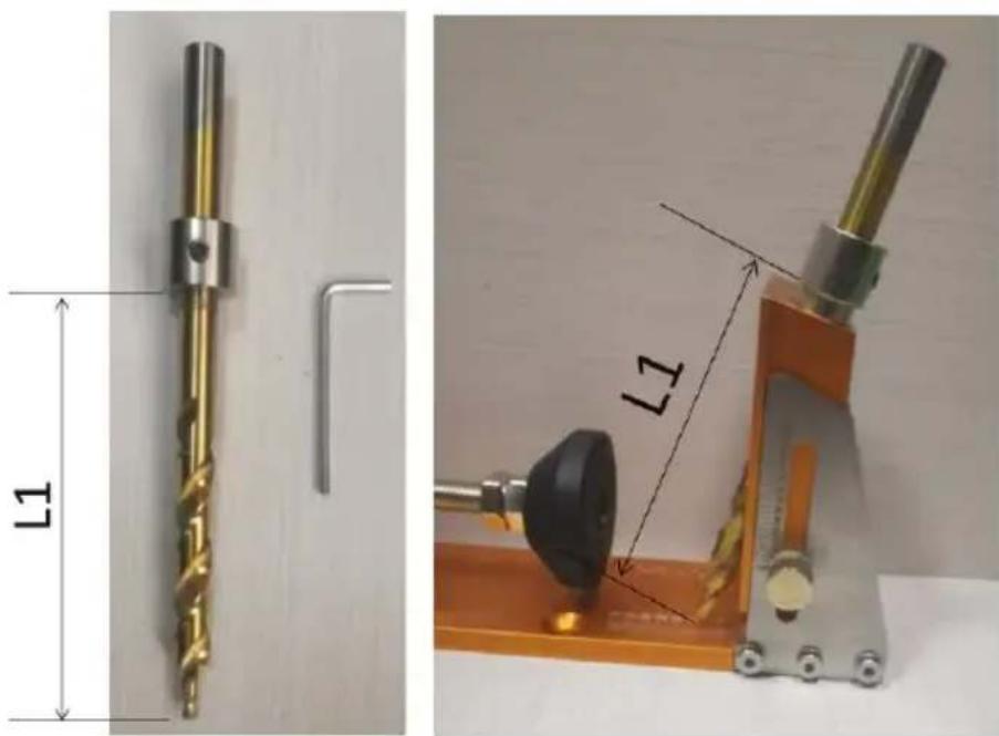 Vevor XRS030 - Adjust the depth of the hole - 1