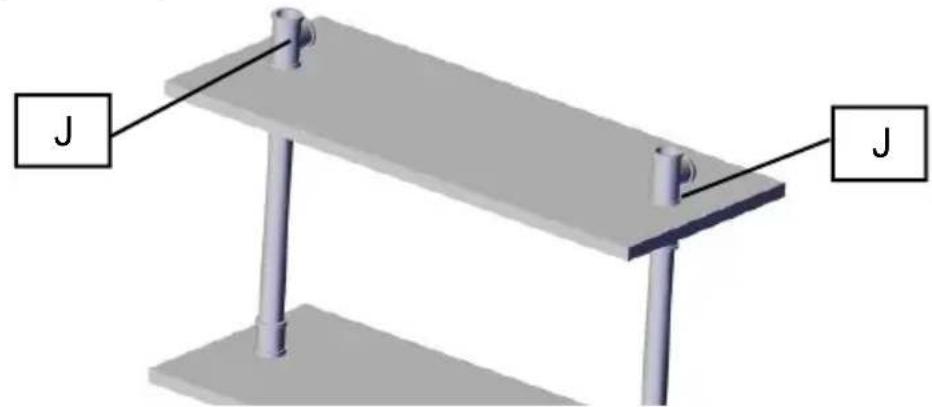 Vevor WPSR-XM014 - PIPE SHELVES ASSEMBLE - 6