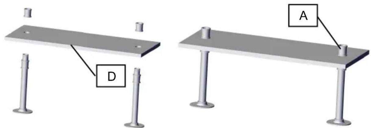 Vevor WPSR-XM014 - PIPE SHELVES ASSEMBLE - 4