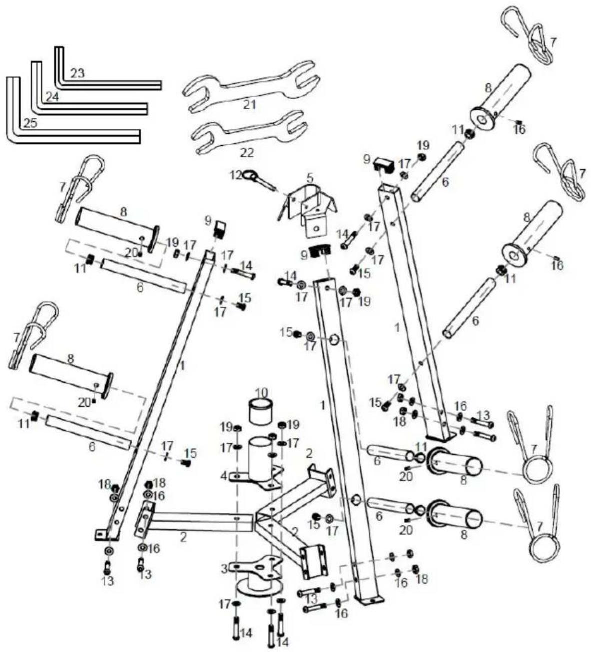 Vevor YFRK-B36 - PART LIST - 1