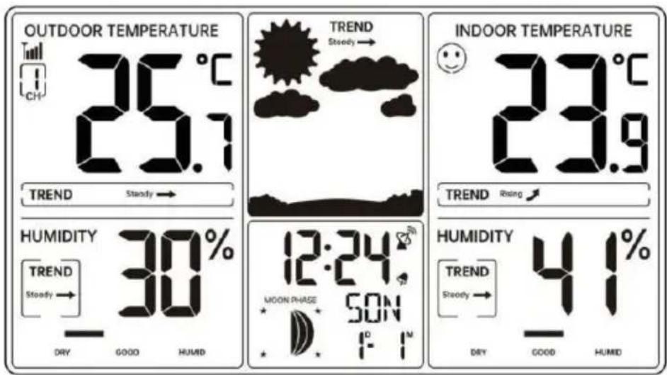 Vevor YT6077 - ATOMIC CLOCK RECEPTION - 1