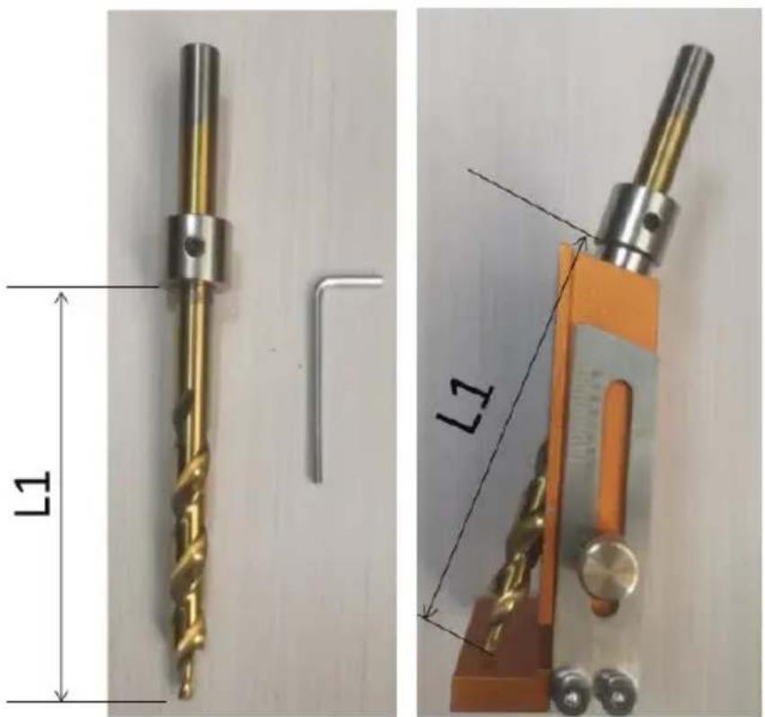 Vevor XRS040 - Adjust the depth of the hole - 1