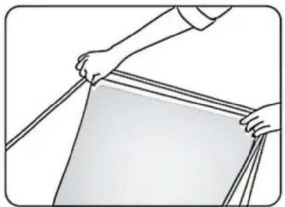 Vevor ZC-DYSY-01 - Attaching the color backdrop cloth - 1
