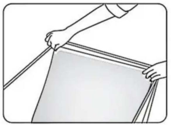 Vevor ZC-DYSY-01 - Attaching the color backdrop cloth - 1