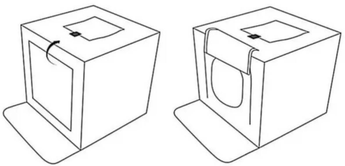 Vevor ZC-DYSY-01 - Setting-up the photo studio light box - 4