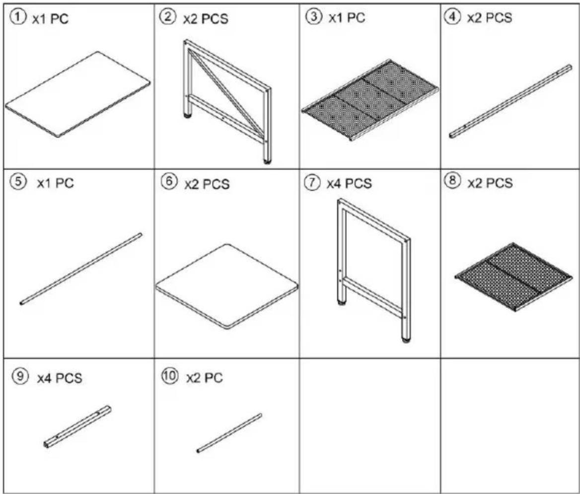 Vevor ZH601 - PARTS LIST - 6