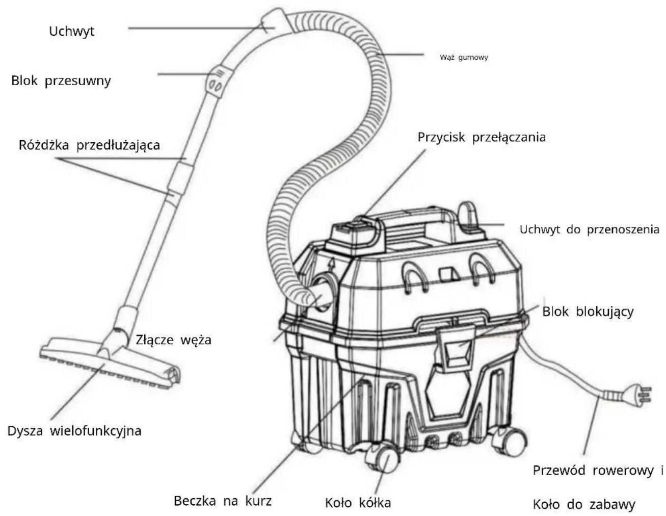 Vevor YLW6222 - LISTA CZĘŚCI - 9