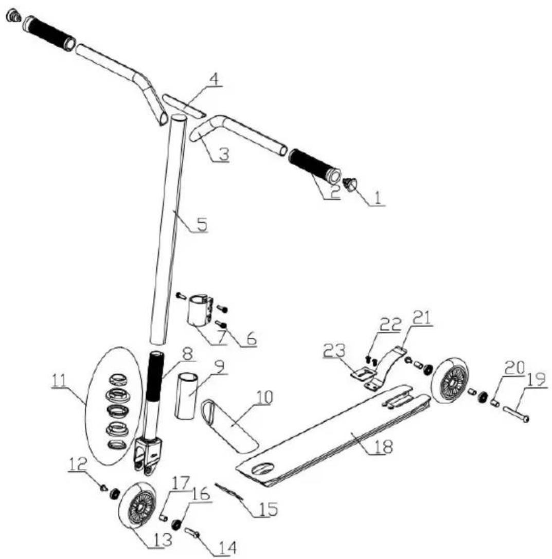 Vevor YTN-44 - PARTS LITS - 1