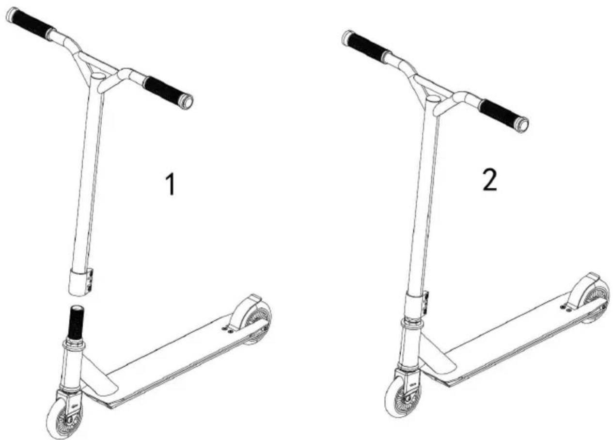 Vevor YTN-44 - Scooter assembly - 1