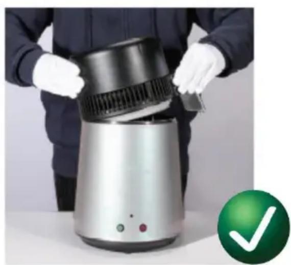Vevor YMK40230 - DISTILLER LID OPEN INSTRUCTION - 2