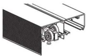 Vevor YMXT-XC40-8B - Insert Soft Close Hanger into Track.(Idle wheels first) - 3
