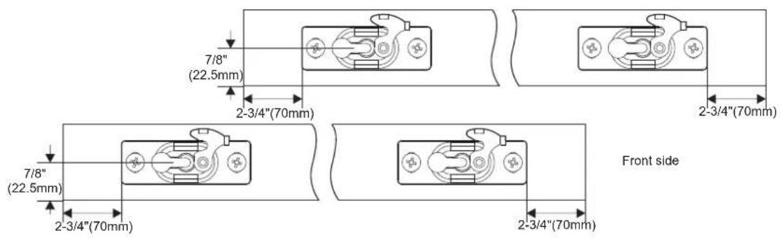 Vevor YMXT-XC40-8B - Mount Track to Header. - 4