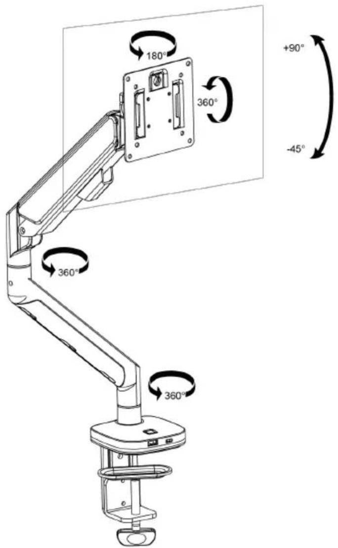 Vevor ZB10U - Case 2: Monitor/Arm pops up (after install your monitor) - 6