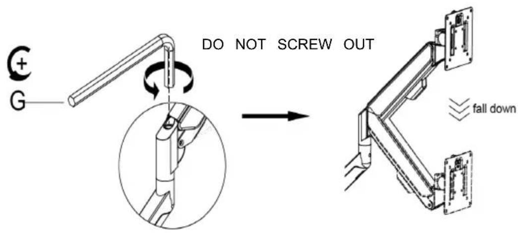 Vevor ZB10U - Case 1: Monitor/Arm fall down (after install your monitor) - 1