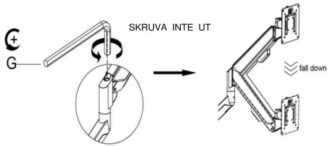Vevor ZB10U - Case 1: Monitor/Arm fall down (after install your monitor) - 1