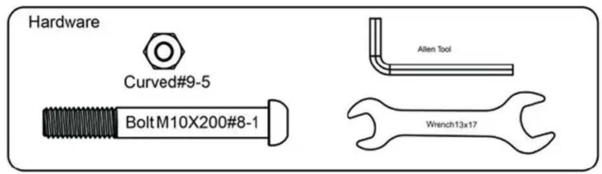 Vevor YN-388 - Step 1: Install Curved Track - 1