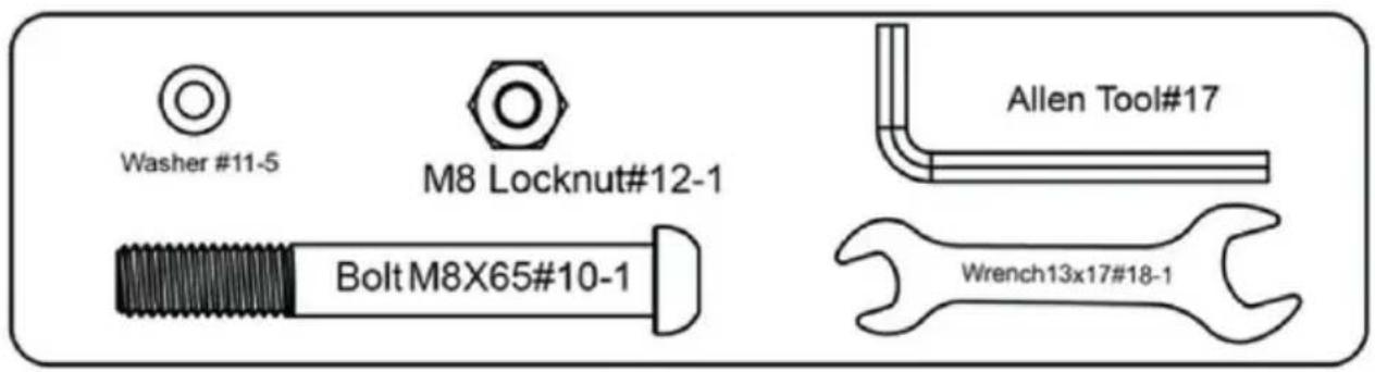Vevor YN-388 - Schritt 2: Stützrohr installieren - 1