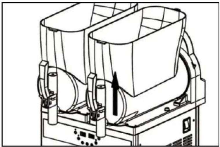 Vevor XN240B - Remove the bowl as follows: - 1