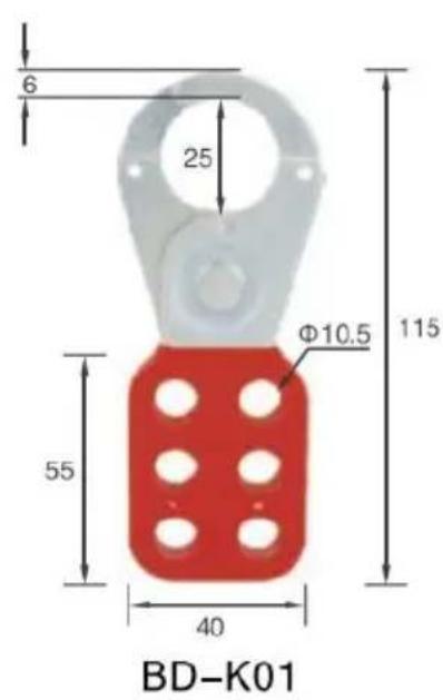 Vevor ZT-D1 - HASP IN ACCIAIO RIVESTITO PA - 1