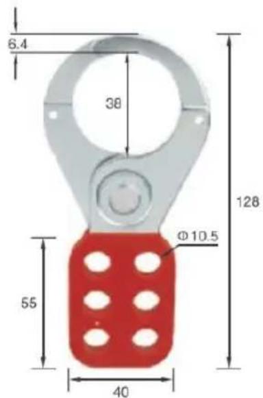 Vevor ZT-D1 - PA BELAGD STÅL HASP - 2