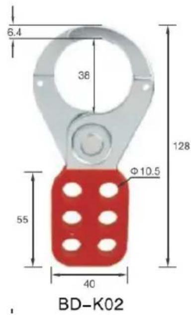 Vevor ZT-D1 - HASP IN ACCIAIO RIVESTITO PA - 2