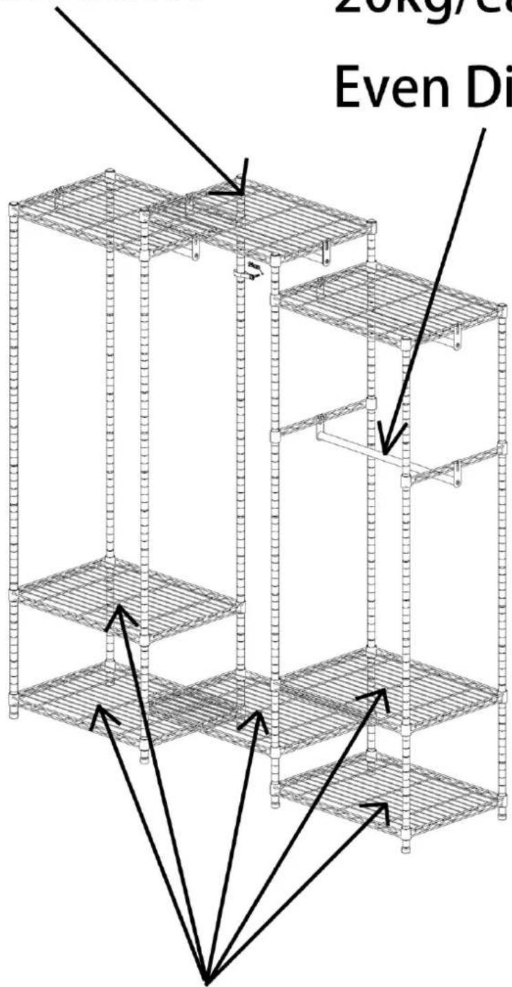 Vevor YC0003 - 20kg/each side Even Distribution - 1