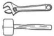 Vevor MS0001 - The following tools (not included) are required for assembly: - 1