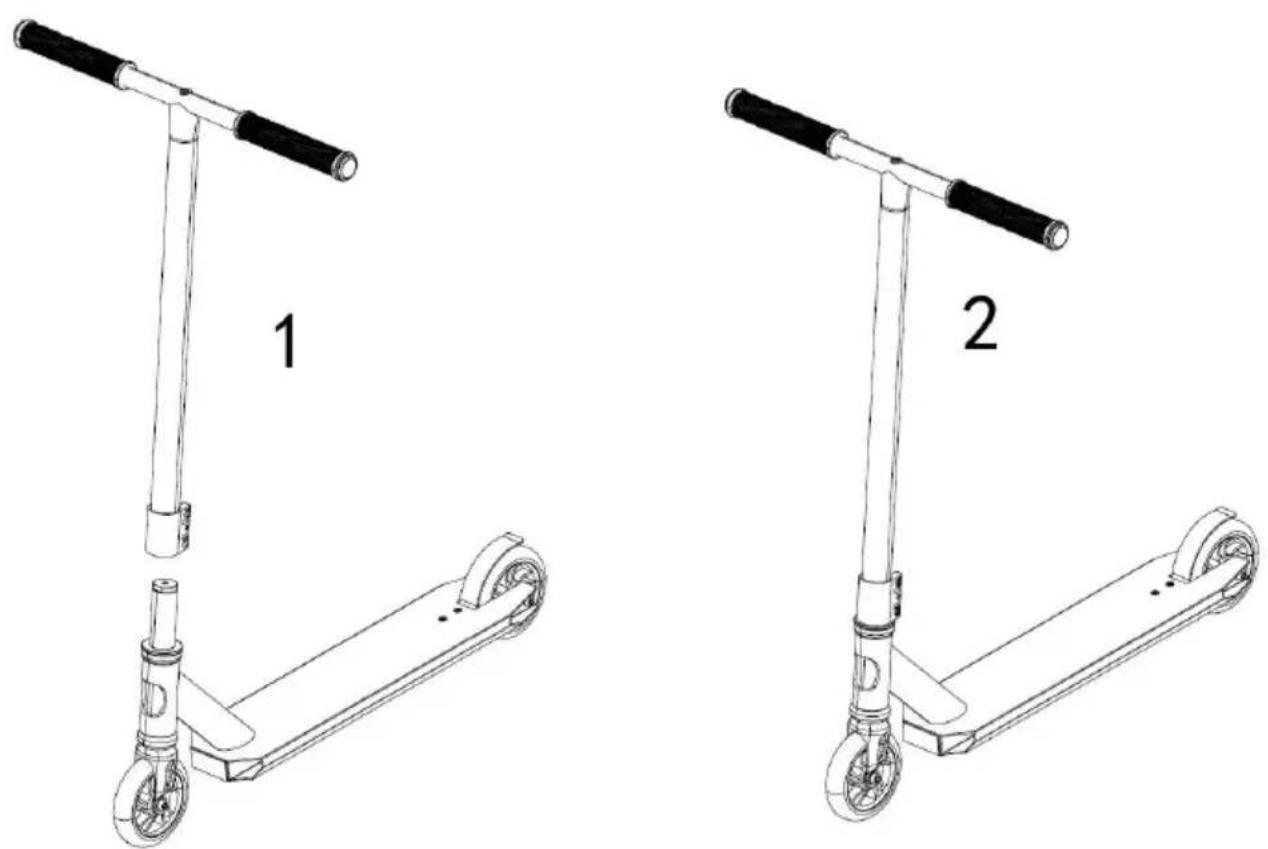 Vevor YTN-38 - Scooter assembly - 1