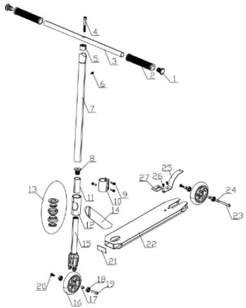 Vevor YTN-38 - PARTS LITS - 1