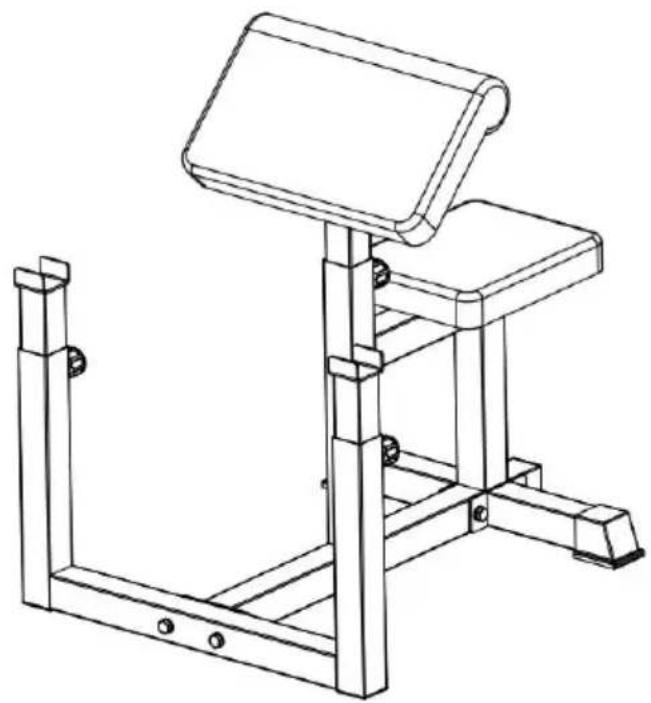 Vevor qb035 - Arm Preacher Curl Weight Station - 1