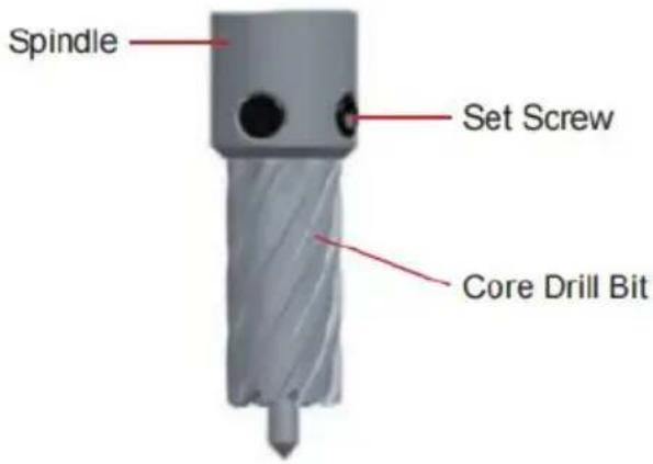 Vevor ZT-50HAR - ANNULAR CUTTER/CORE DRILL BIT INSTALLATION - 2
