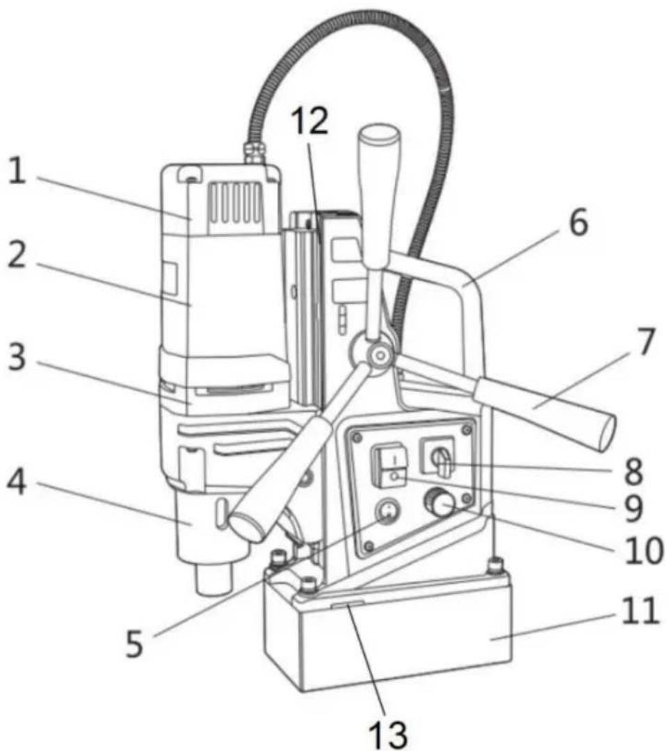 Vevor ZT-45H - SCHEMA DELLA STRUTTURA - 1