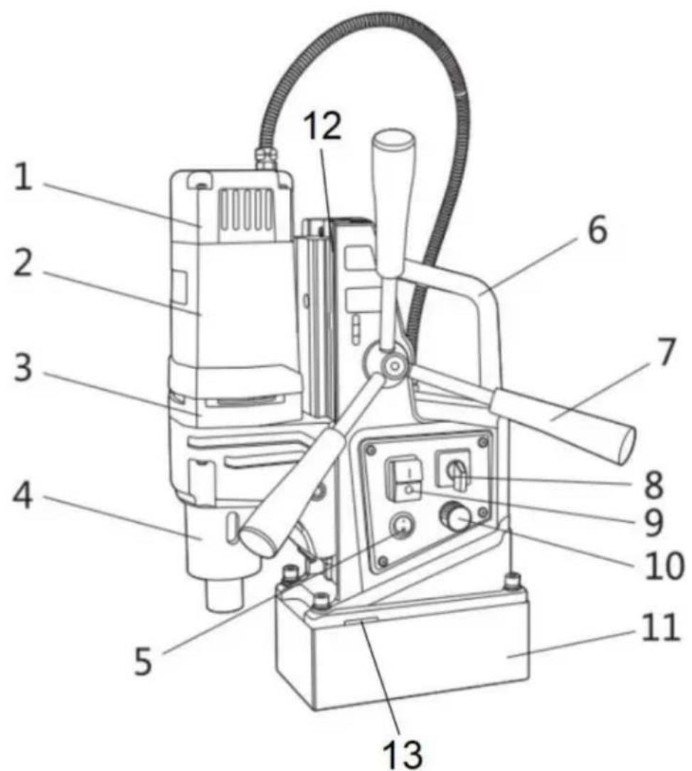 Vevor ZT-45H - STRUKTURDIAGRAMM - 1