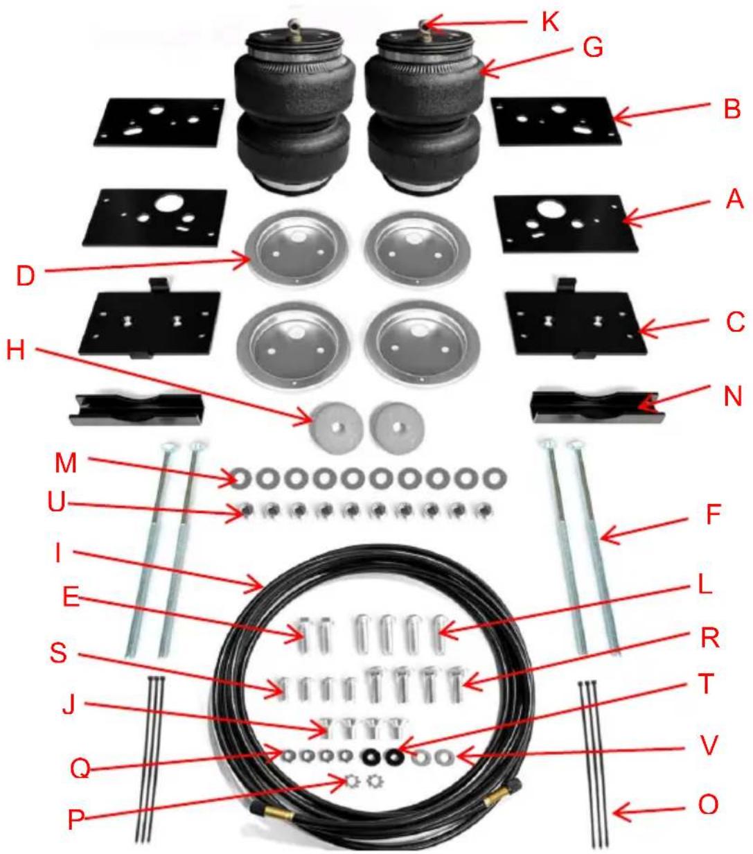 Vevor 7X 57289 - PARTS LIST - 1