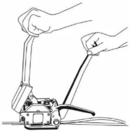 Vevor A333 - Sealing the strapping - 1