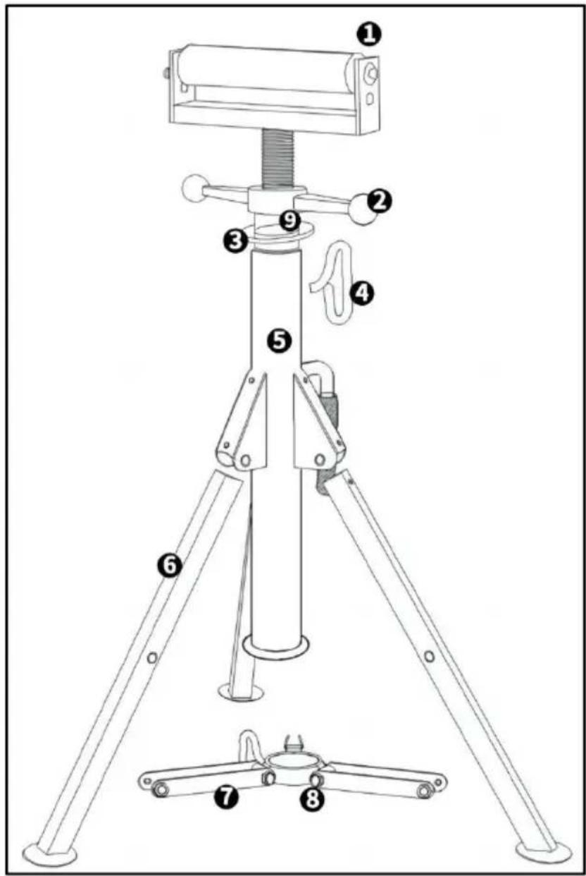 Vevor 1108A - EXPLOSION DIAGRAM - 1