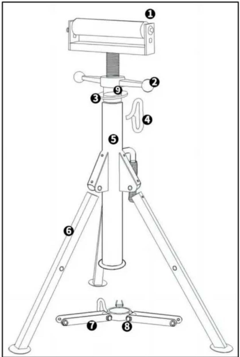 Vevor 1108A - SCHEMA ESPLOSIONE - 1