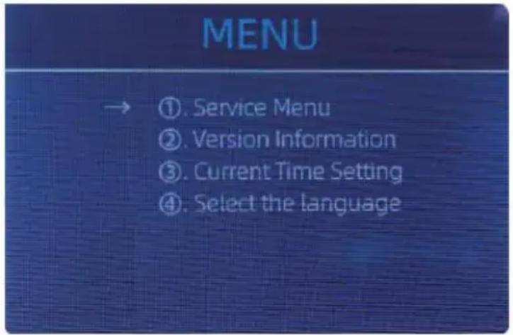 Vevor AL-955 - 0 Menu instelling - 1